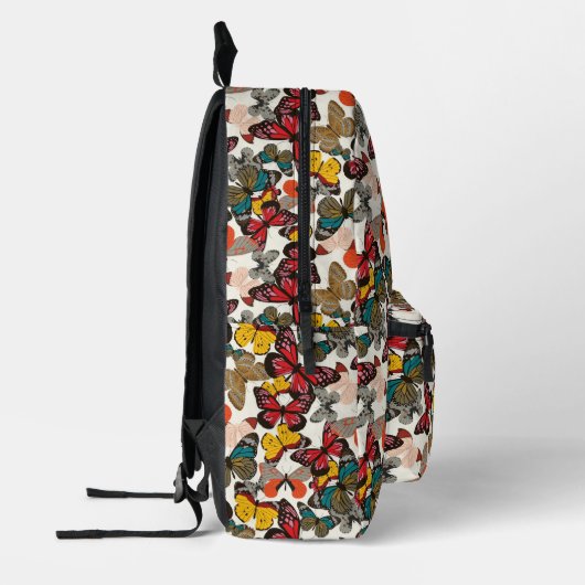 Sac À Dos Imprimé Modèle floral rétro 2 (Gauche)