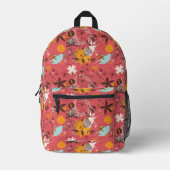 Sac À Dos Imprimé Modèle floral rétro 7 (Recto)