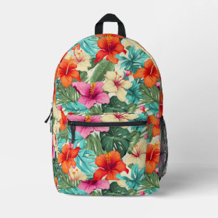 Sac À Dos Imprimé Modèle floral tropical vibre