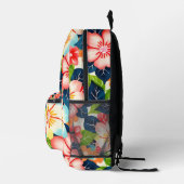 Sac À Dos Imprimé Modèle floral tropical vibre (Droite)
