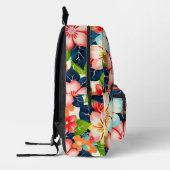 Sac À Dos Imprimé Modèle floral tropical vibre (Gauche)