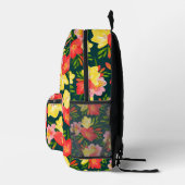 Sac À Dos Imprimé Modèle floral tropical vibre (Droite)