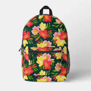 Sac À Dos Imprimé Modèle floral tropical vibre