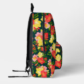 Sac À Dos Imprimé Modèle floral tropical vibre (Gauche)