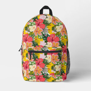 Sac À Dos Imprimé Modèle floral tropical vibre