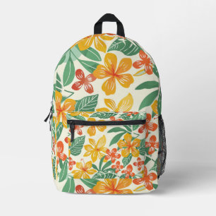 Sac À Dos Imprimé Modèle floral tropical vibre