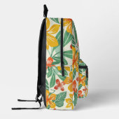 Sac À Dos Imprimé Modèle floral tropical vibre (Gauche)