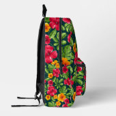 Sac À Dos Imprimé Modèle floral tropical vibre (Gauche)