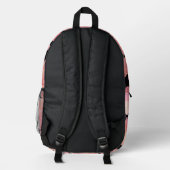 Sac À Dos Imprimé Modern pink shark gradient space galaxy girls (Verso)