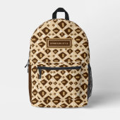 Sac À Dos Imprimé Moderne à motifs (Recto)