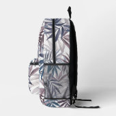 Sac À Dos Imprimé Moderne Feuille Tropicale Gris Bleu Bleu Conceptio (Droite)