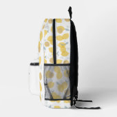 Sac À Dos Imprimé Moderne Pastel Citrus Lemons Motif Nom personnalis (Droite)