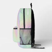 Sac À Dos Imprimé Moderne Pastel Holographique Stylé (Droite)