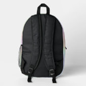 Sac À Dos Imprimé Moderne Pastel Holographique Stylé (Verso)