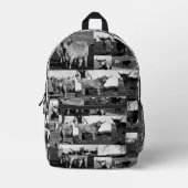 Sac À Dos Imprimé Monochrome Majesty : un collage photo de vache Hig (Recto)