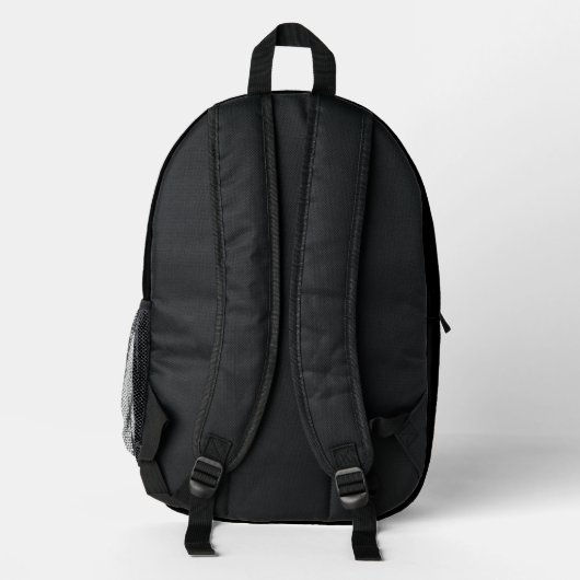 Sac À Dos Imprimé Monogram Classic Elegant Minimum Black and White (Verso)