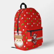 Monogram Cute Père Noël Celebration School