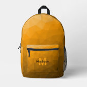 Sac À Dos Imprimé Monogramme à motif de maille géométrique à dégradé (Recto)