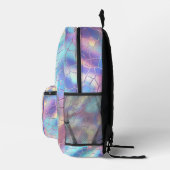 Sac À Dos Imprimé Monogramme Arrière - plan Holographique Foil Motif (Droite)