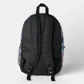 Sac À Dos Imprimé Monogramme Chat Kitty Initial Personnalisé (Verso)