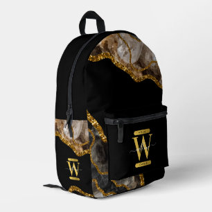 Sac À Dos Imprimé Monogramme de la Parties scintillant de la géode d