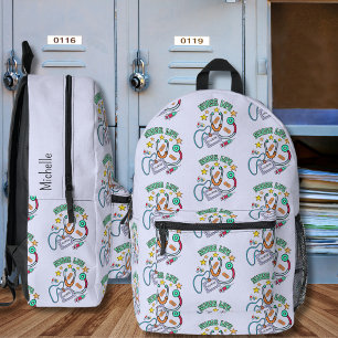 Sac À Dos Imprimé Monogramme de la vie des infirmières rétro
