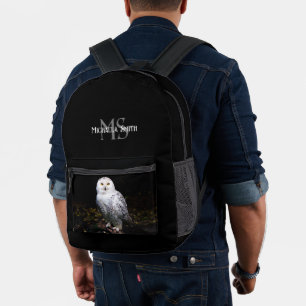 Sac À Dos Imprimé Monogramme de nom personnalisé de majestueuse chou