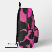 Sac À Dos Imprimé Monogramme de vache rose et noire (Gauche)