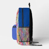 Sac À Dos Imprimé Monogramme d'élégance plumé (Droite)
