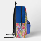 Sac À Dos Imprimé Monogramme d'élégance plumé (Gauche)