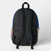 Sac À Dos Imprimé Monogramme d'élégance plumé (Verso)