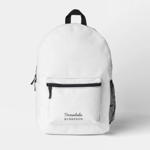 Sac À Dos Imprimé Monogramme élégant minimaliste moderne