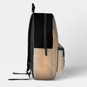 Sac À Dos Imprimé Monogramme en acier brossé brillant (Gauche)