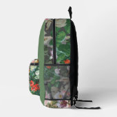 Sac À Dos Imprimé Monogramme Fleur Élégant (Droite)