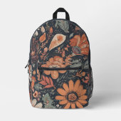 Sac À Dos Imprimé Monogramme floral bohème (Recto)