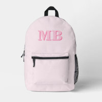 Monogramme initial minimaliste rose moderne