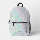 Sac À Dos Imprimé Monogramme Iridescendant Opale mignonne pour enfan (Recto)
