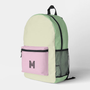 Sac À Dos Imprimé Monogrammé Joli Colorful Moderne Fille Douce