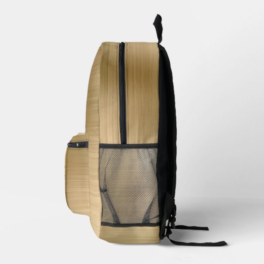 Sac À Dos Imprimé Monogramme Or (Droite)