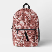 Sac À Dos Imprimé Monogramme pailleté rose (Recto)
