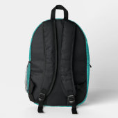 Sac À Dos Imprimé Monogramme pailleté sarcelle (Verso)