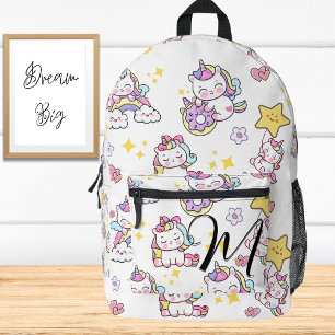 Sac À Dos Imprimé Monogramme personnalisé blanc Topographie Cute Uni