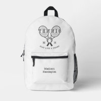 monogramme personnalisé et nom TENNIS