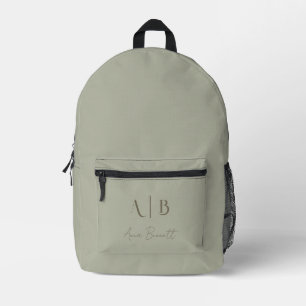 Sac À Dos Imprimé Monogramme personnalisé moderne Initiales Nom Dust