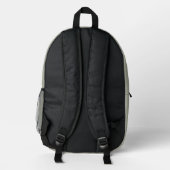 Sac À Dos Imprimé Monogramme personnalisé moderne Initiales Nom Dust (Verso)