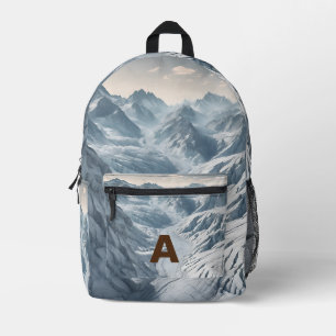 Sac À Dos Imprimé Monogramme personnalisé Monogram Rainbow Mountains