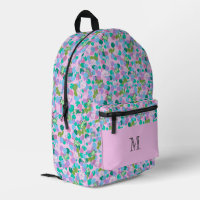 Monogramme personnalisé Motif de grenouilles roses