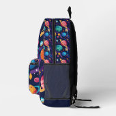 Sac À Dos Imprimé Monogramme Planètes rétro (Droite)