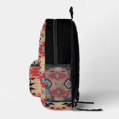 Sac À Dos Imprimé Monogramme Red Turquoise Native American Vision (Droite)