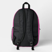 Sac À Dos Imprimé Monogramme rose chaud (Verso)